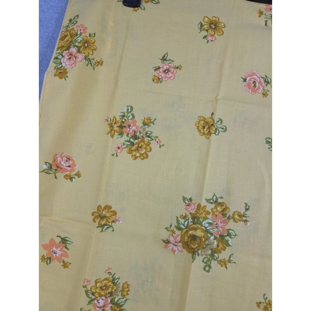 Floral Pillowcase Set Vintage Yellow Flower Bunch All Over Print‎ Pillow Bedding
